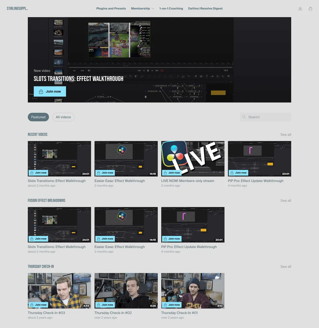 DaVinci Resolve effect walkthroughs Preview